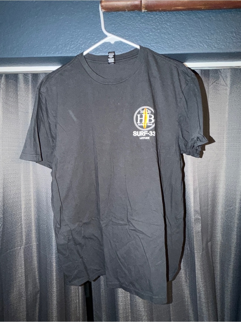HB Surf-33 Black Short Sleeve Crew Tee
